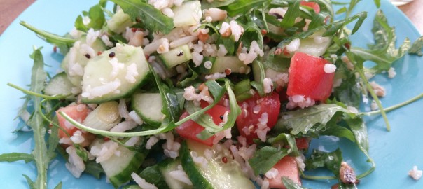 Salade met rijst